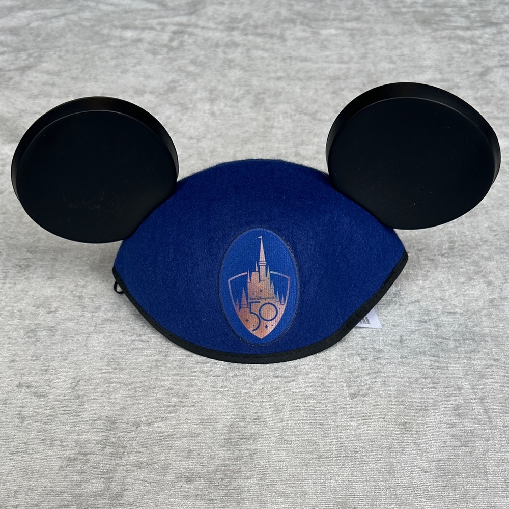 Disney 50th Anniversary Blue Mickey Ears Headband NWT OS